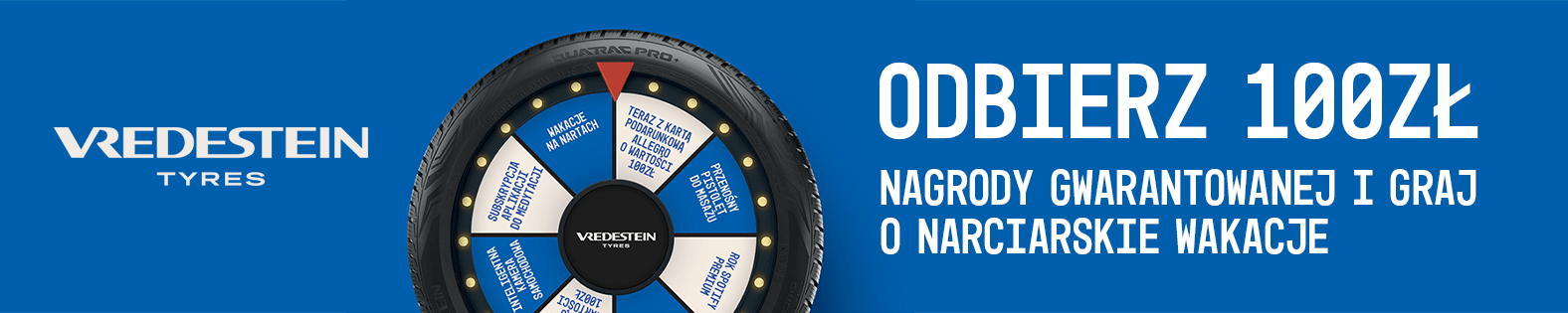 Odbierz 100 zł nagrody gwarantowanej o graj o narciarskie wakacje
